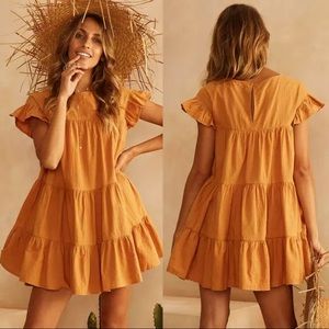 Ruffle mini dress